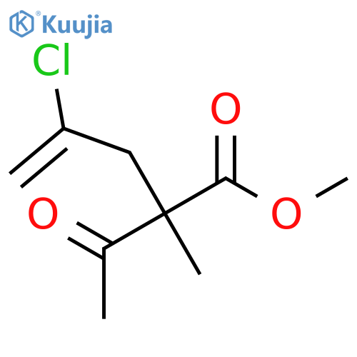 4-Pentenoic acid, 2-acetyl-4-chloro-2-methyl-, methyl ester structure