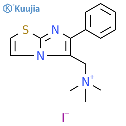 trimethyl({6-phenylimidazo2,1-b1,3thiazol-5-yl}methyl)azanium iodide structure