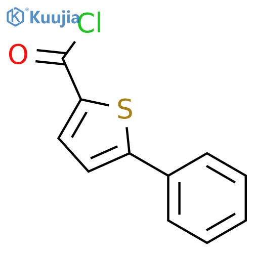 2-Thiophenecarbonylchloride, 5-phenyl- structure