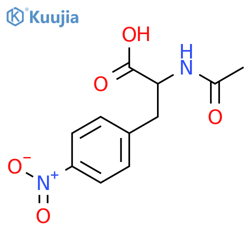(2S)-2-acetamido-3-(4-nitrophenyl)propanoic acid structure