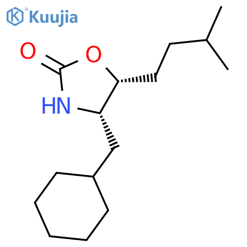 2-OXAZOLIDINONE, 4-(CYCLOHEXYLMETHYL)-5-(3-METHYLBUTYL)-, (4S-CIS)- structure