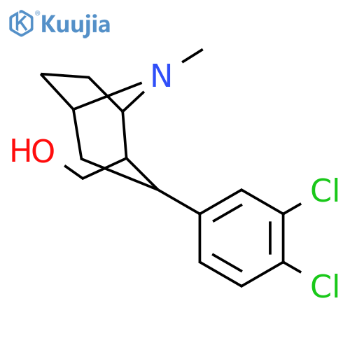 (1R,2R,3S,5S)-3-(3,4-Dichlorophenyl)-8-methyl-8-azabicyclo3.2.1octane-2-methanol structure