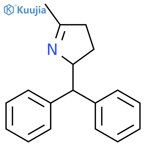 2H-Pyrrole, 2-(diphenylmethyl)-3,4-dihydro-5-methyl- structure