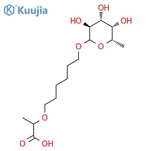Propanoic acid, 2-[[6-[(6-deoxy-L-galactopyranosyl)oxy]hexyl]oxy]- structure