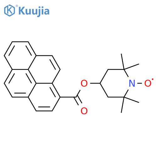 1-Piperidinyloxy, 2,2,6,6-tetramethyl-4-[(1-pyrenylcarbonyl)oxy]- structure