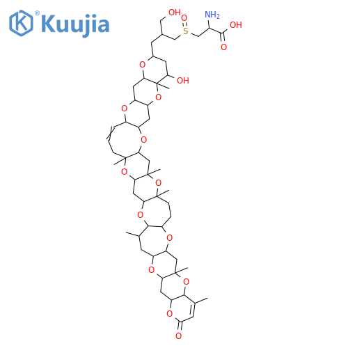 Brevetoxin B, 42-[[(2R)-2-amino-2-carboxyethyl]sulfinyl]-42-deoxo-41,43-dihydro-43-hydroxy- structure