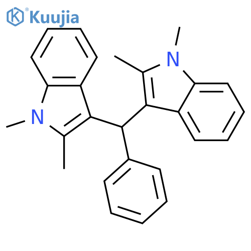 3,3'-(Phenylmethylene)bis(1,2-dimethyl-1H-indole) structure