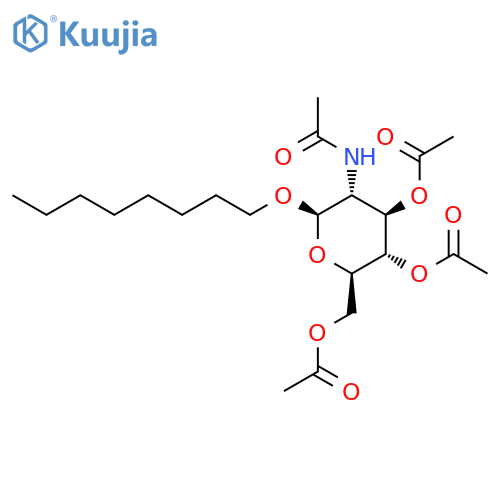 Octyl 2-Acetamido-2-deoxy-3,4,6-tri-O-acetyl-b-D-glucopyranoside structure