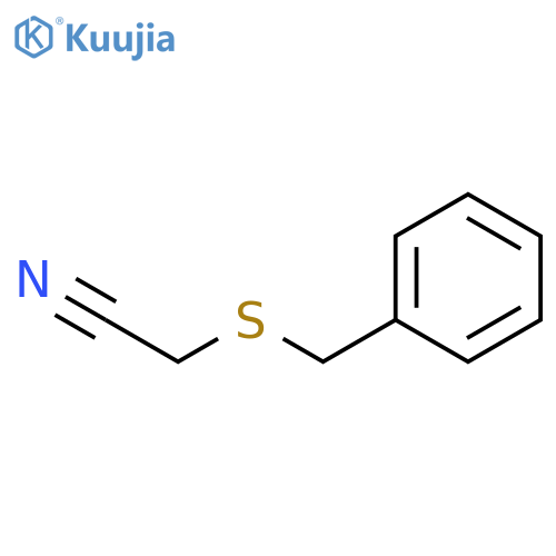 2-(benzylsulfanyl)acetonitrile structure