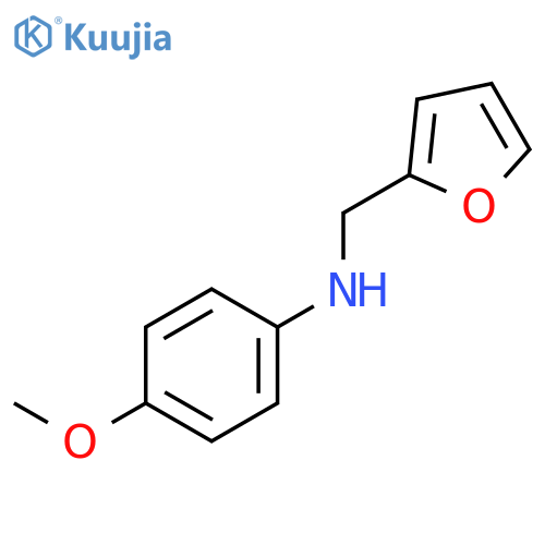 N-[(furan-2-yl)methyl]-4-methoxyaniline structure