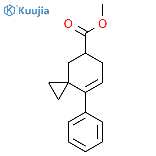 Spiro[2.5]oct-7-ene-5-carboxylic acid, 8-phenyl-, methyl ester structure
