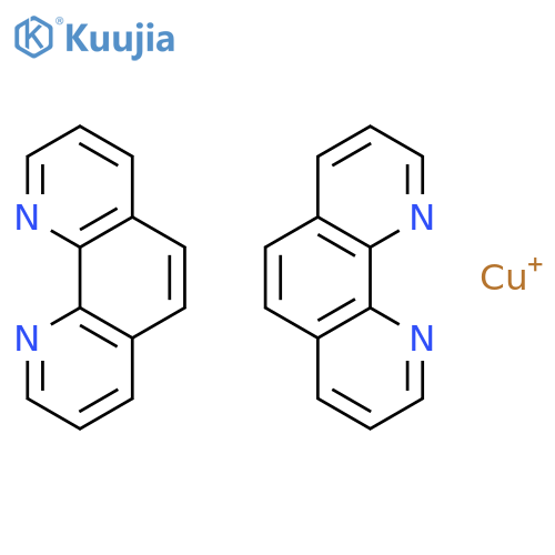 Copper(1+),bis(1,10-phenanthroline-kN1,kN10)-, (T-4)- structure