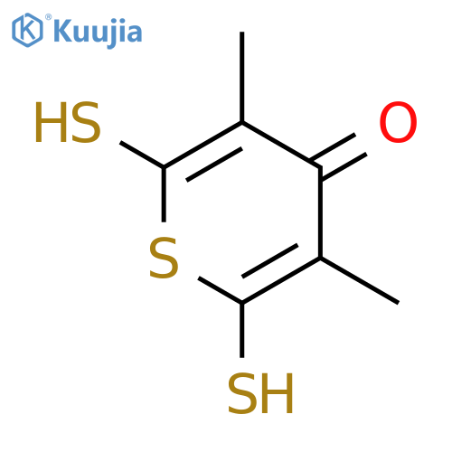 4H-THIOPYRAN-4-ONE, 2,6-DIMERCAPTO-3,5-DIMETHYL- structure