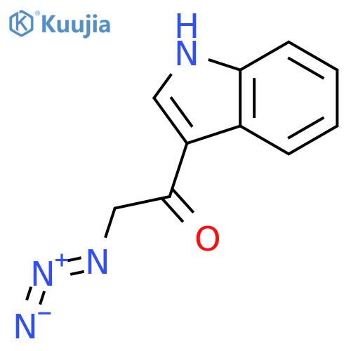 Ethanone, 2-azido-1-(1H-indol-3-yl)- structure