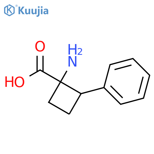 1-amino-2-phenyl-cyclobutanecarboxylic acid structure