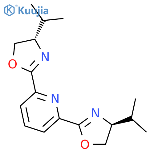 (s,s)-2,6-bis(4-isopropyl-2-oxazolin-2-yl)pyridine structure