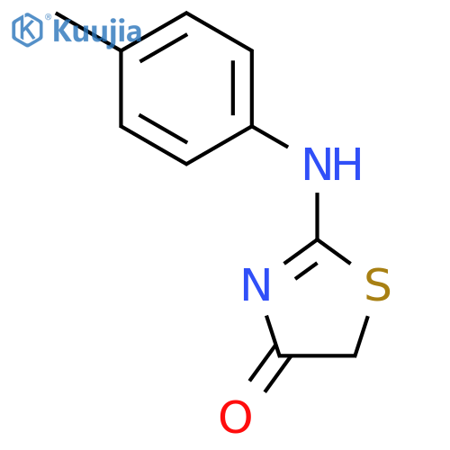 2-(4-methylphenyl)amino-4,5-dihydro-1,3-thiazol-4-one structure