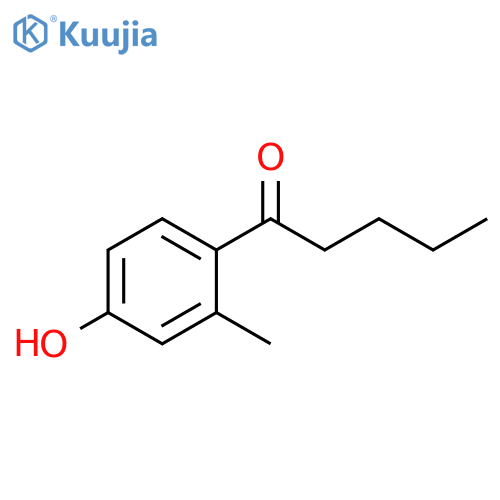1-Pentanone, 1-(4-hydroxy-2-methylphenyl)- structure
