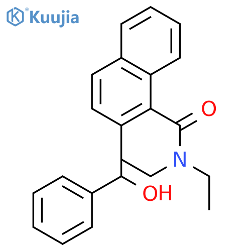 1-Naphthalenecarboxamide, N,N-diethyl-2-(hydroxyphenylmethyl)- structure