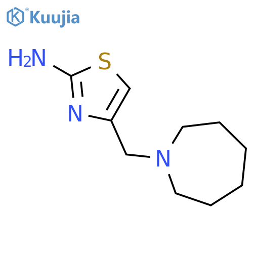 4-[(azepan-1-yl)methyl]-1,3-thiazol-2-amine structure