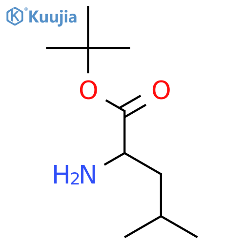 tert-butyl 2-amino-4-methylpentanoate structure