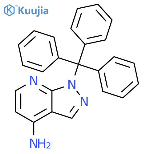 1H-Pyrazolo[3,4-b]pyridin-4-amine, 1-(triphenylmethyl)- structure