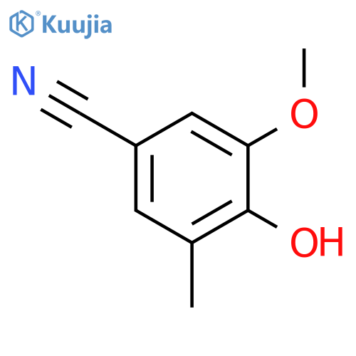 4-Hydroxy-3-methoxy-5-methylbenzonitrile structure