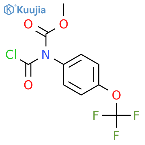 Methyl N-carbonochloridoyl-N-4-(trifluoromethoxy)phenylcarbamate structure