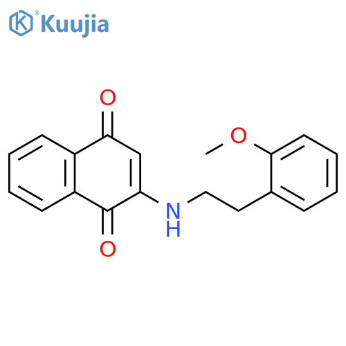 1,4-Naphthalenedione, 2-[[2-(2-methoxyphenyl)ethyl]amino]- structure