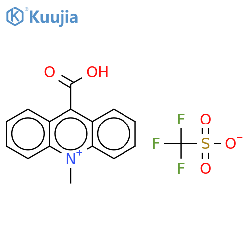 9-Carboxy-10-methylacridinium Trifluoromethanesulfonic Acid Salt structure
