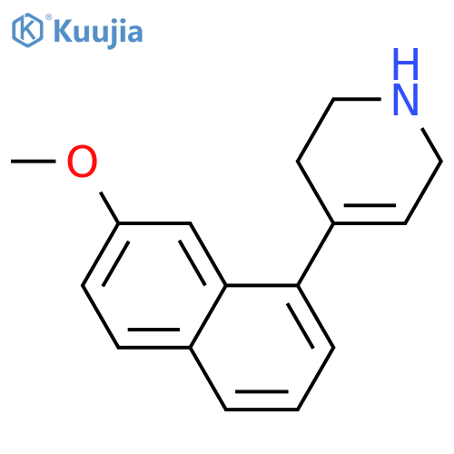 Pyridine, 1,2,3,6-tetrahydro-4-(7-methoxy-1-naphthalenyl)- structure
