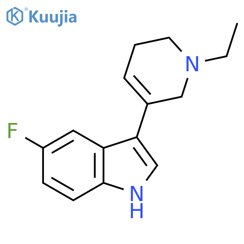 3-(1-ETHYL-1,2,5,6-TETRAHYDRO-PYRIDIN-3-YL)-5-FLUORO-1H-INDOLE structure
