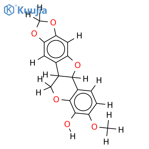 4-hydroxy-3-methoxy-8,9-methylenedioxypterocarpan structure