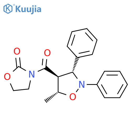 2-Oxazolidinone,3-[[(3R,4S,5R)-5-methyl-2,3-diphenyl-4-isoxazolidinyl]carbonyl]- structure