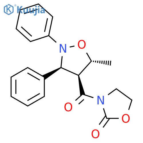 2-Oxazolidinone,3-[[(3S,4S,5R)-5-methyl-2,3-diphenyl-4-isoxazolidinyl]carbonyl]- structure