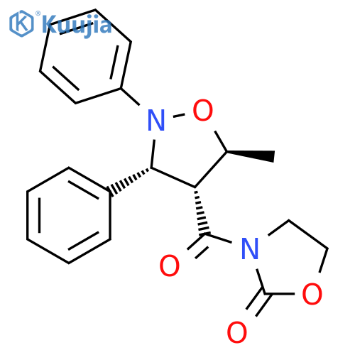 2-Oxazolidinone,3-[[(3R,4R,5S)-5-methyl-2,3-diphenyl-4-isoxazolidinyl]carbonyl]- structure