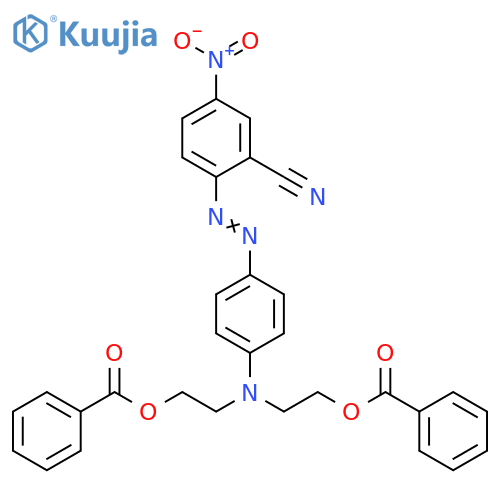 Benzonitrile, 2-[[4-[bis[2-(benzoyloxy)ethyl]amino]phenyl]azo]-5-nitro- structure