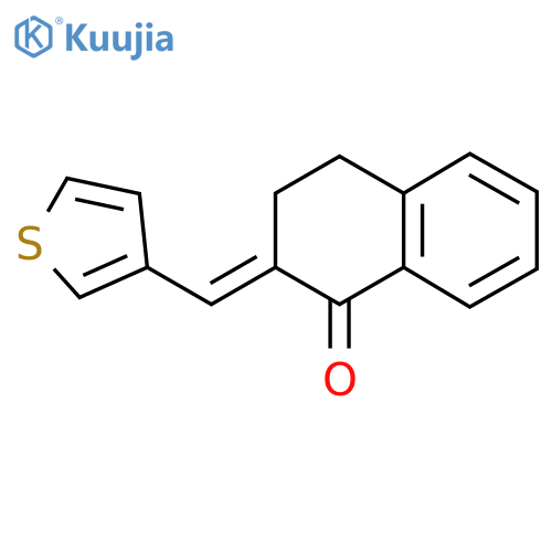 2-[(Thiophen-3-yl)methylidene]-1,2,3,4-tetrahydronaphthalen-1-one structure
