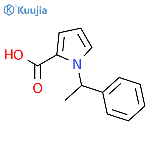 (R)-1-(1-Phenylethyl)-1H-pyrrole-2-carboxylic acid structure