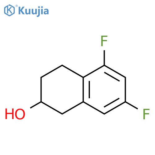 5,7-difluoro-1,2,3,4-tetrahydronaphthalen-2-ol structure