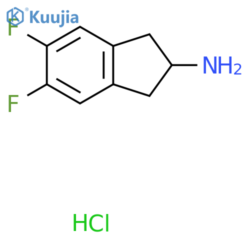 5,6-Difluoro-indan-2-ylamine hydrochloride structure
