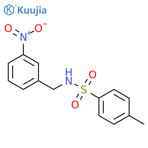 Benzenesulfonamide,4-methyl-N-[(3-nitrophenyl)methyl]- structure