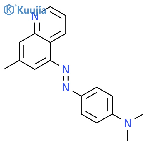 N,N-dimethyl-4-(7-methylquinolin-5-yl)diazenyl-aniline structure