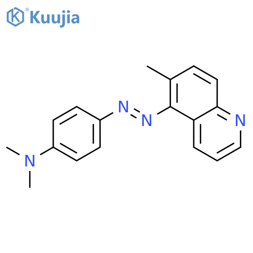 N,N-dimethyl-4-(6-methylquinolin-5-yl)diazenyl-aniline structure
