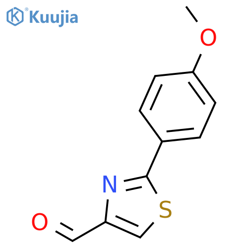 2-(4-Methoxy-phenyl)-thiazole-4-carbaldehyde structure