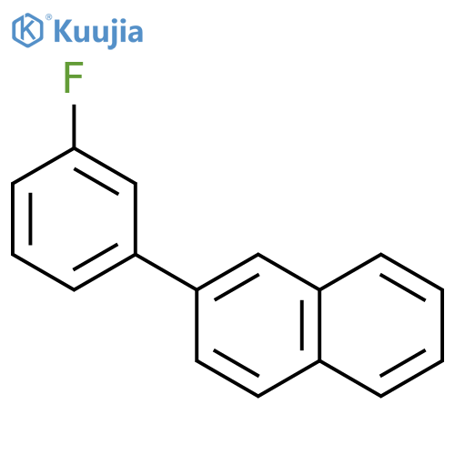 Naphthalene, 2-(3-fluorophenyl)- structure