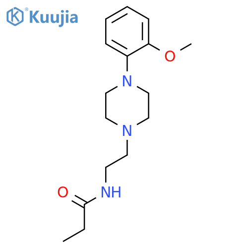 Propanamide, N-[2-[4-(2-methoxyphenyl)-1-piperazinyl]ethyl]- structure