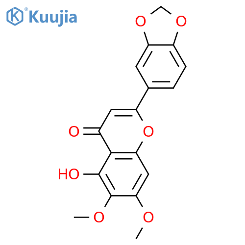 3',4',5,6,7-Pentahydroxyflavone; 3',4'-Methylene, 6,7-di-Me ether structure
