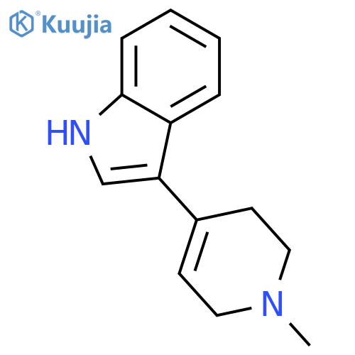 3-(1-methyl-1,2,3,6-tetrahydropyridin-4-yl)-1H-indole structure