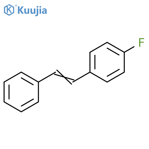 Benzene, 1-fluoro-4-(2-phenylethenyl)- structure